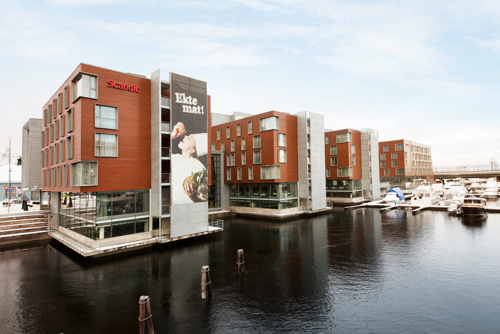 Urheberrecht: Tord-Erik Andresen Scandic Nidelven, Trondheim, exterior, facade